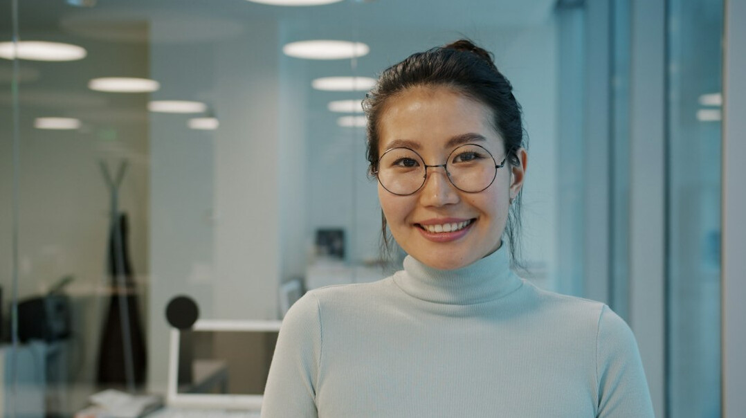 successful professional smiling